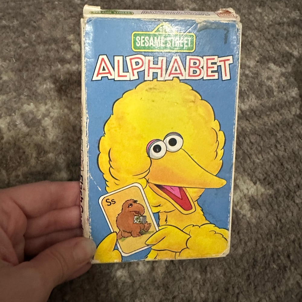 Vintage Sesame Street alphabet cards